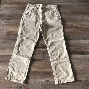 Carhartt relaxed fit men’s khaki canvas work pants hiking pants 30x30